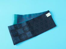 画像をギャラリービューアに読み込む, Loop Scarf Silk Cross Green