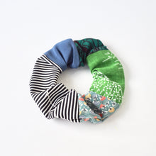 Load image into Gallery viewer, Scrunchie Silk Cotton Blue Green