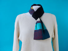 画像をギャラリービューアに読み込む, Loop Scarf Silk Cross Green