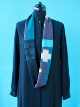 画像をギャラリービューアに読み込む, Loop Scarf Silk Cross Green