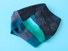 画像をギャラリービューアに読み込む, Loop Scarf Silk Cross Green